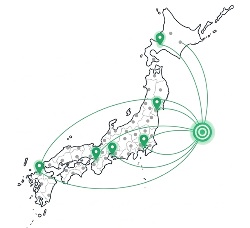 全国の大学コミュニティへピンポイントでアプローチするイメージ